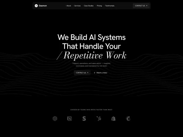 Daemon - AI Automation Agency Framer Template
