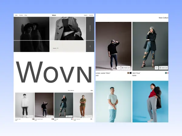Wovn - Fashion Website Framer Template