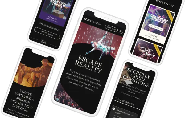 Secret Cinema website redesign
