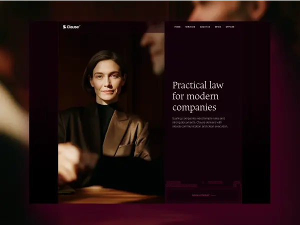 Law Firm Framer template