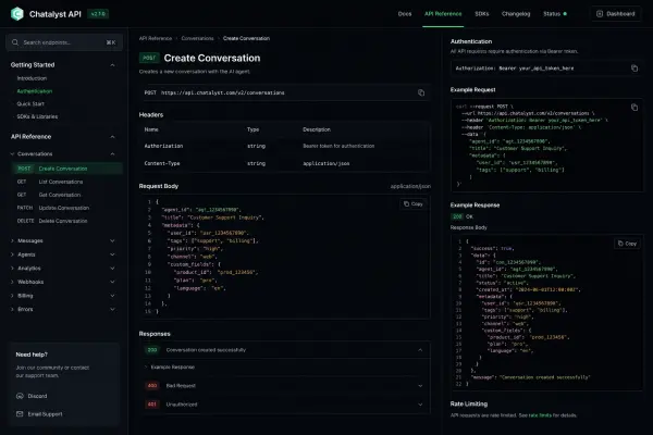 AI Chat REST API Development
